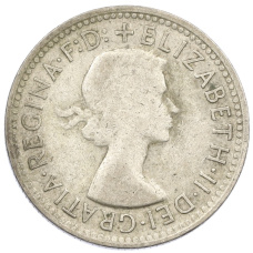 Монета 1 шиллинг 1959 года Австралия (реверс)