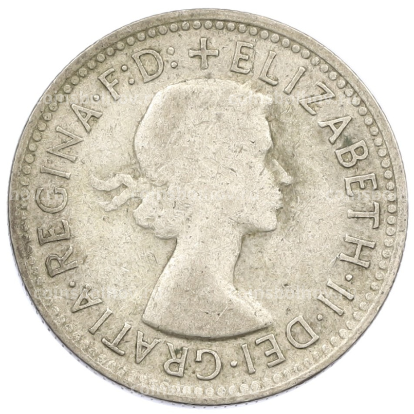 Монета 1 шиллинг 1959 года Австралия (вид 2)