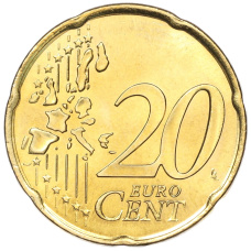 Монета 20 евроцентов 2003 года Монако (реверс)
