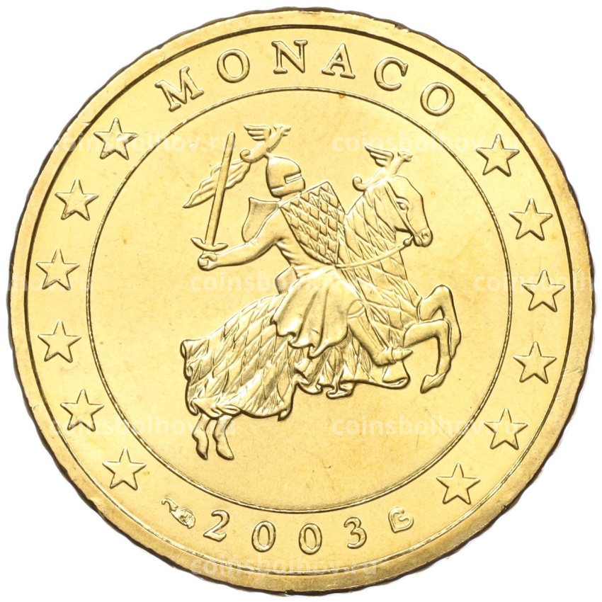 Монета 50 евроцентов 2003 года Монако