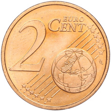 Монета 2 евроцента 2001 года Монако (реверс)