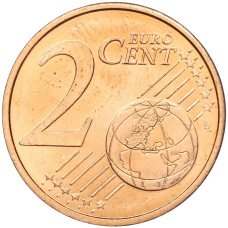 Монета 2 евроцента 2001 года Монако (реверс)