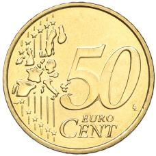 Монета 50 евроцентов 2002 года Монако (реверс)