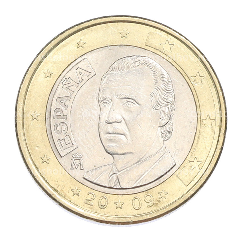 Монета 1 евро 2009 года Испания