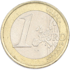 Монета 1 евро 2002 года F Германия (реверс)