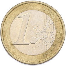 Монета 1 евро 2002 года F Германия (реверс)