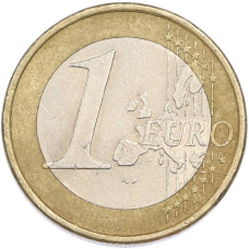 Монета 1 евро 2002 года D Германия (реверс)