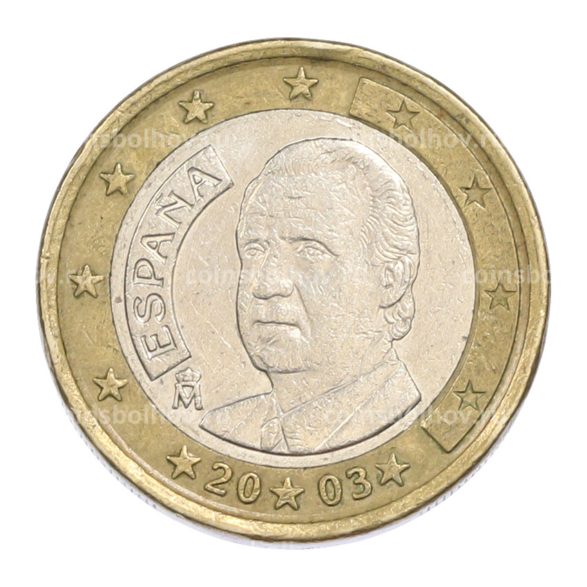 Монета 1 евро 2003 года Испания