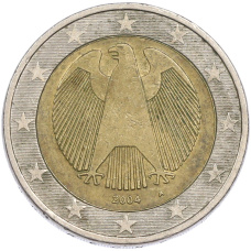 Монета 2 евро 2004 года A Германия (аверс)