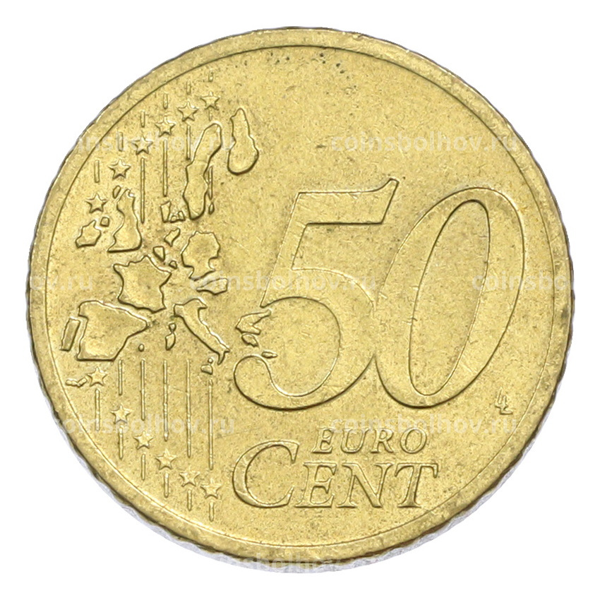 Монета 50 евроцентов 2002 года A Германия (вид 2)