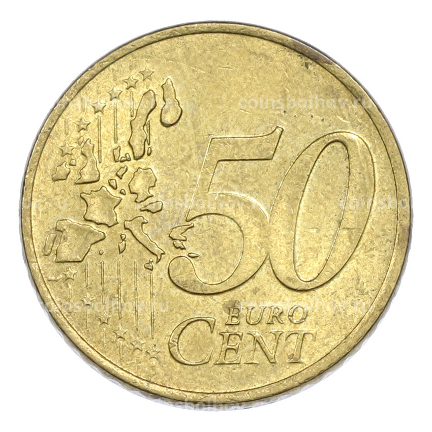 Монета 50 евроцентов 2001 года Нидерланды (вид 2)