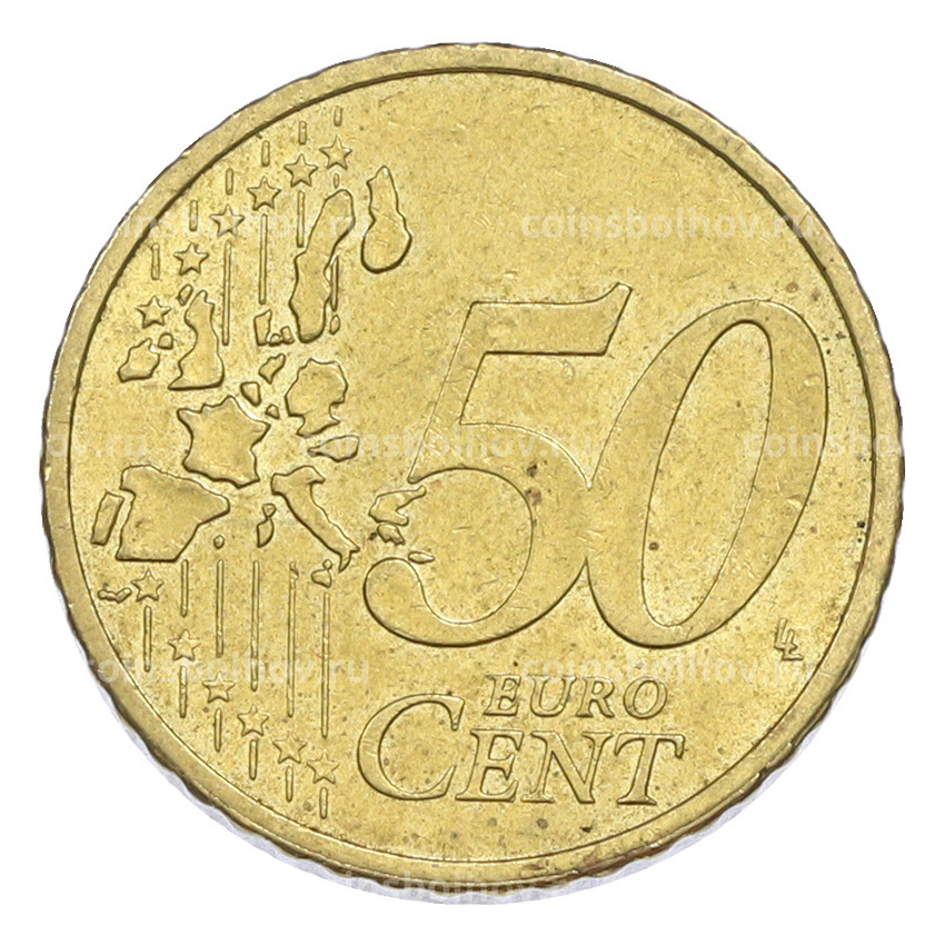 Монета 50 евроцентов 2002 года D Германия (вид 2)