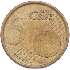 Монета 5 евроцентов 1999 года Испания (реверс)