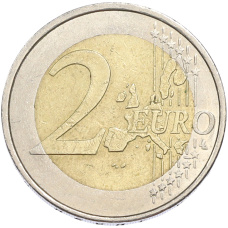 Монета 2 евро 2002 года J Германия (реверс)
