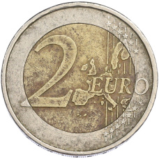 Монета 2 евро 2002 года F Германия (реверс)