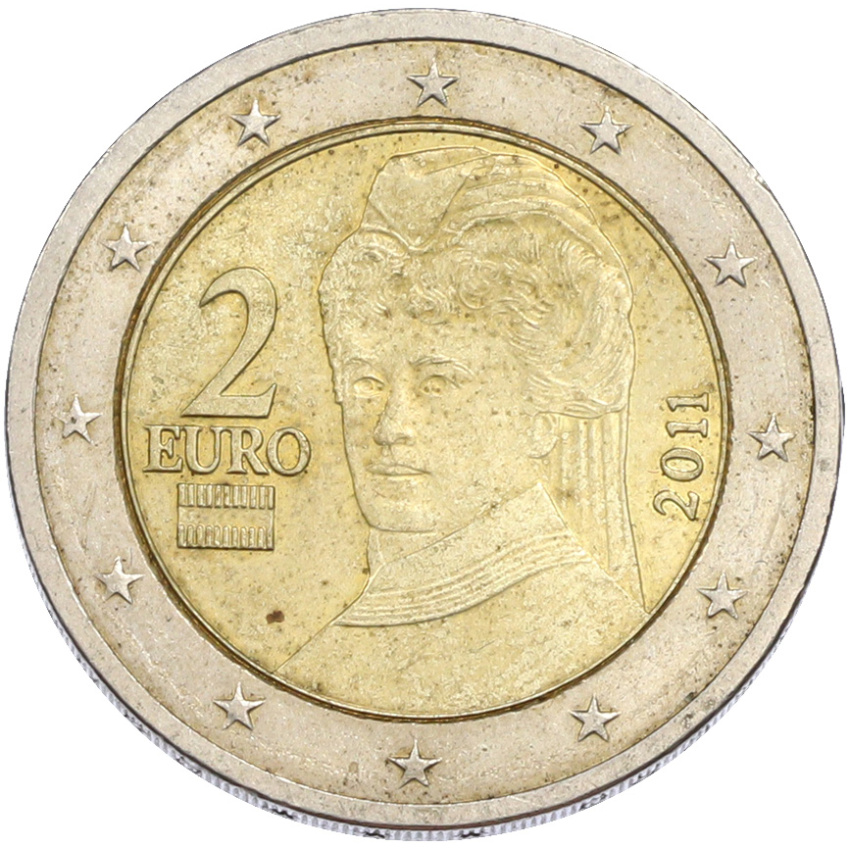 Монета 2 евро 2011 года Австрия