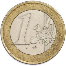 Монета 1 евро 2002 года Франция (реверс)