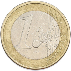 Монета 1 евро 2002 года D Германия (реверс)