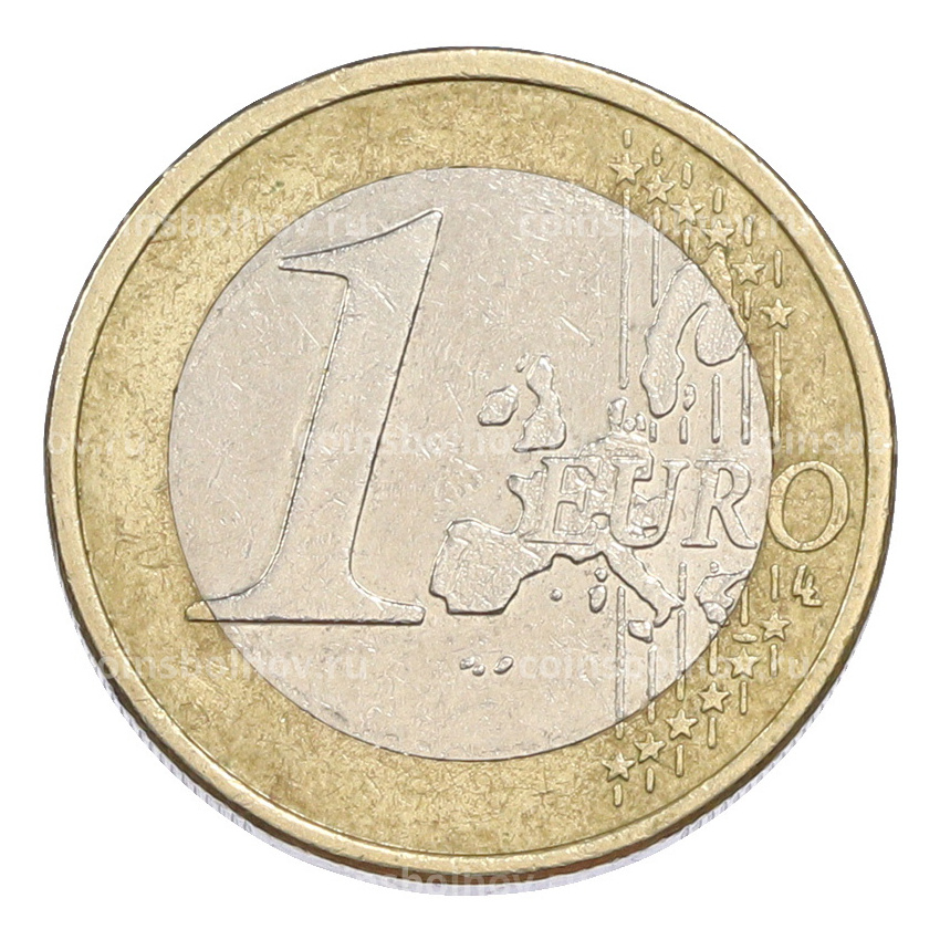 Монета 1 евро 2002 года D Германия (вид 2)