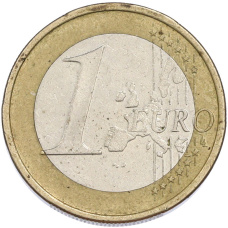 Монета 1 евро 2002 года A Германия (реверс)