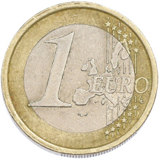 Монета 1 евро 2002 года Италия (реверс)
