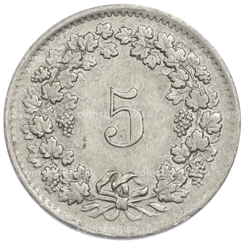 Монета 5 раппенов 1964 года Швейцария (вид 2)
