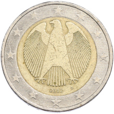 Монета 2 евро 2002 года G Германия (аверс)