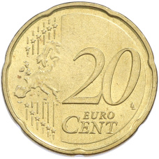 Монета 20 евроцентов 2014 года F Германия (реверс)
