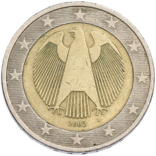 Монета 2 евро 2002 года A Германия (аверс)