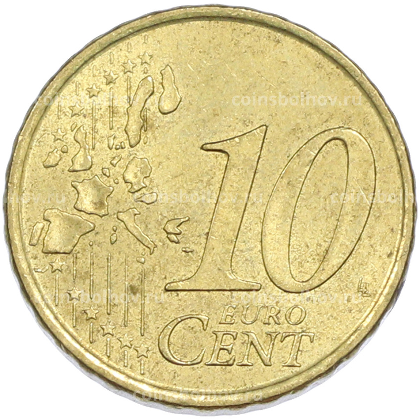 Монета 10 евроцентов 2005 года Испания (вид 2)