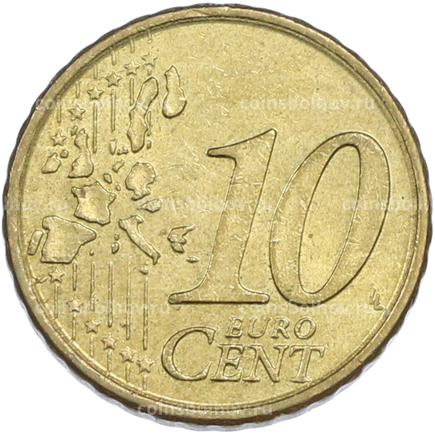 Монета 10 евроцентов 2002 года Греция (вид 2)