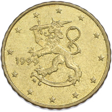 Монета 10 евроцентов 1999 года Финляндия (аверс)