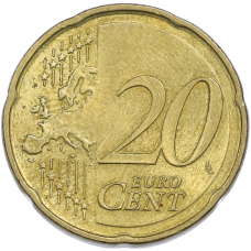 Монета 20 евроцентов 2013 года J Германия (реверс)