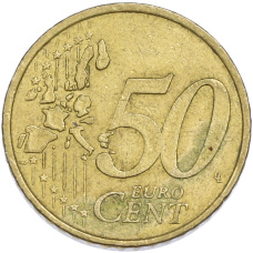 Монета 50 евроцентов 2000 года Франция (реверс)