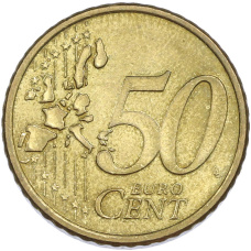 Монета 50 евроцентов 2000 года Финляндия (реверс)