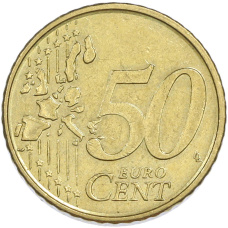Монета 50 евроцентов 1999 года Бельгия (реверс)