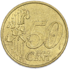 Монета 50 евроцентов 2003 года J Германия (реверс)