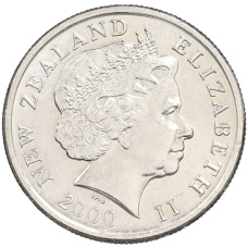 Монета 5 центов 2000 года Новая Зеландия (реверс)