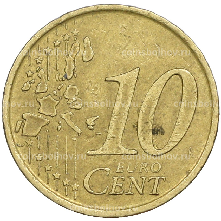 Монета 10 евроцентов 2000 года Испания (вид 2)