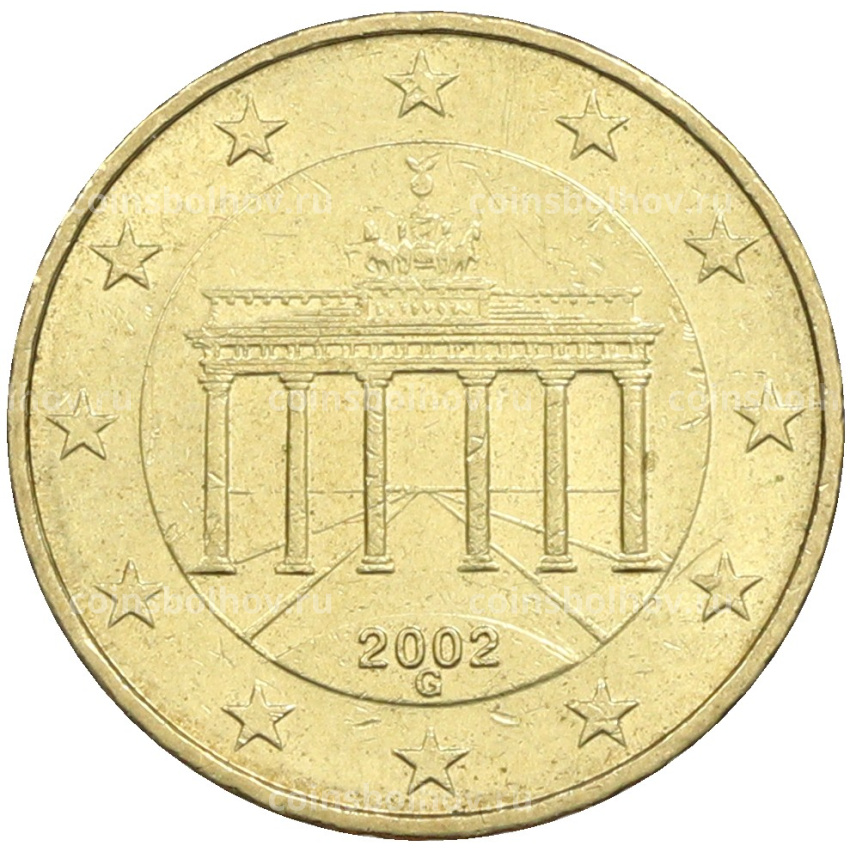 Монета 10 евроцентов 2002 года G Германия