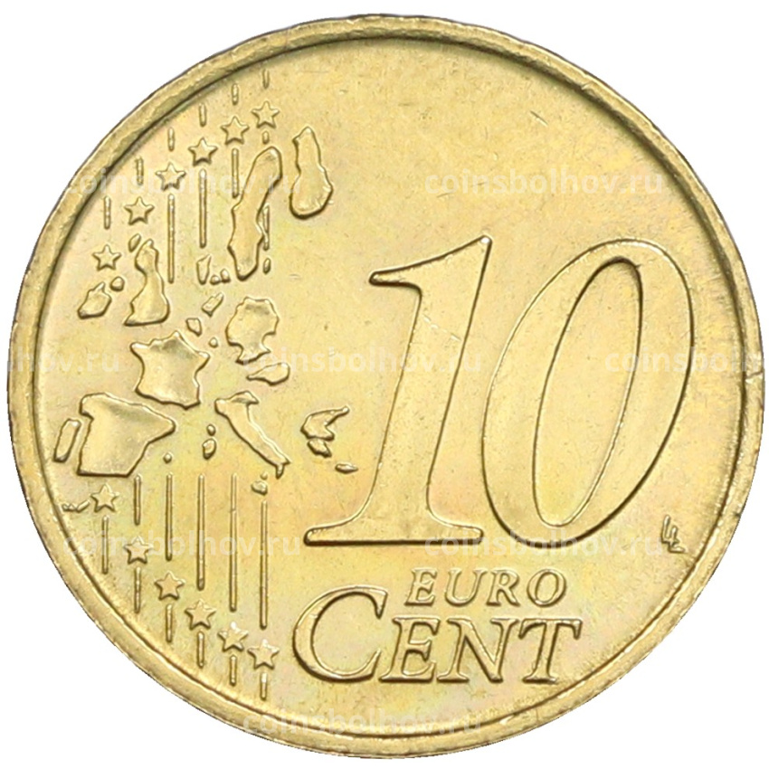 Монета 10 евроцентов 1999 года Испания (вид 2)