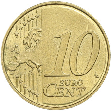 Монета 10 евроцентов 2008 года Кипр (реверс)