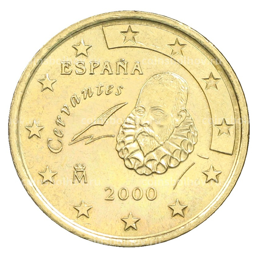 Монета 50 евроцентов 2000 года Испания