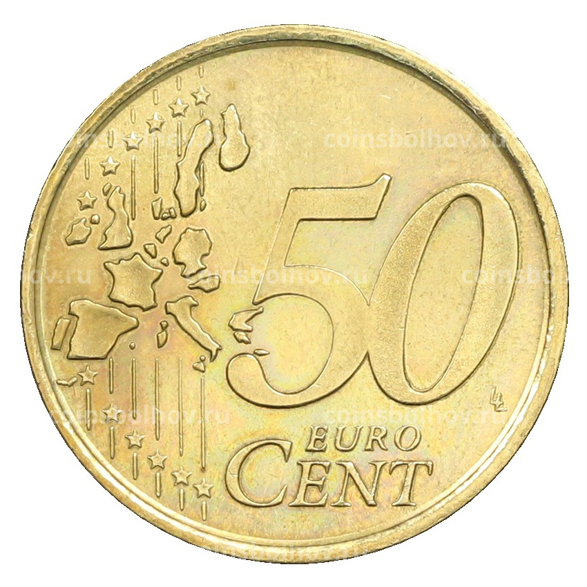 Монета 50 евроцентов 2000 года Испания (вид 2)
