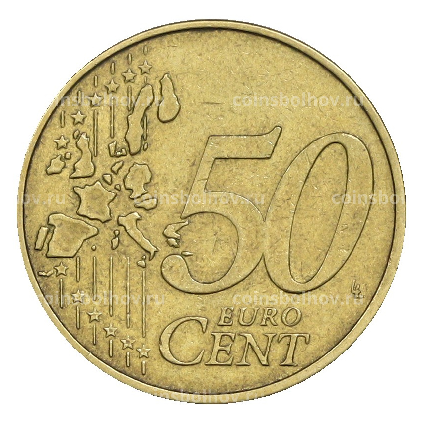 Монета 50 евроцентов 2002 года F Германия (вид 2)
