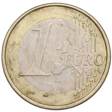 Монета 1 евро 2002 года J Германия (реверс)