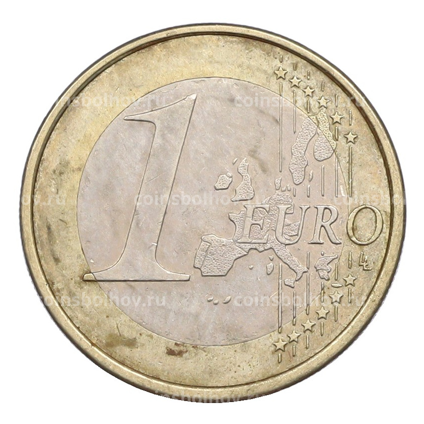 Монета 1 евро 2002 года J Германия (вид 2)