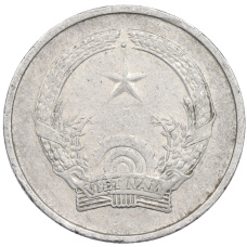 Монета 1 донг 1976 года Вьетнам (реверс)