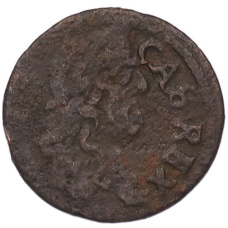 Монета 1 солид («боратинка») 1661 года Польша — Ян II Казимир Ваза (реверс)