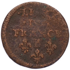Монета 1 лиард 1655-1658 года B Франция (реверс)